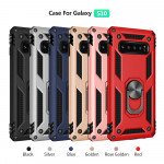 Wholesale Galaxy S10+ (Plus) Tech Armor Ring Grip Case with Metal Plate (Black)